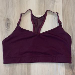 Victoria’s Secret VSX Sports Bra Maroon Large